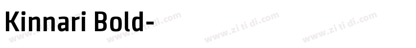 Kinnari Bold字体转换